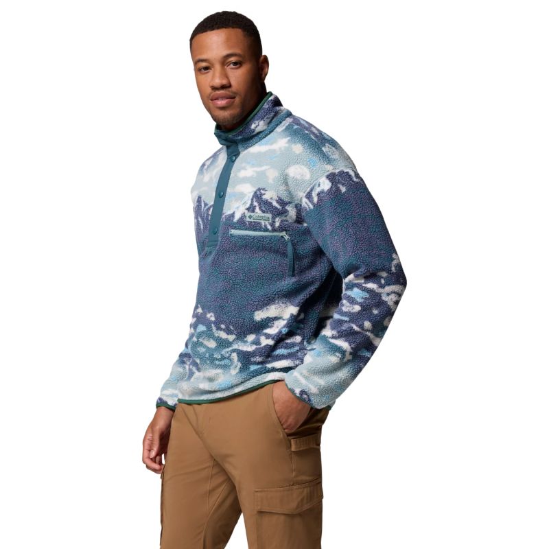 Columbia Helvetia II Printed Half Snap Fleece 2098461461 Blue L Kiegészítő