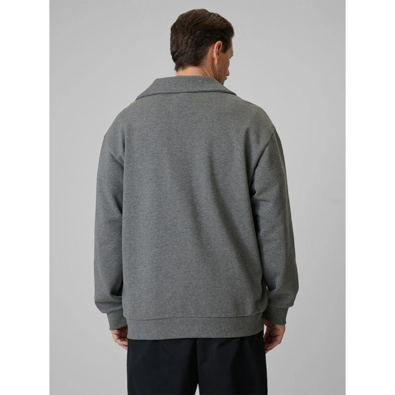 Men's regular sweatshirt without hood 4F