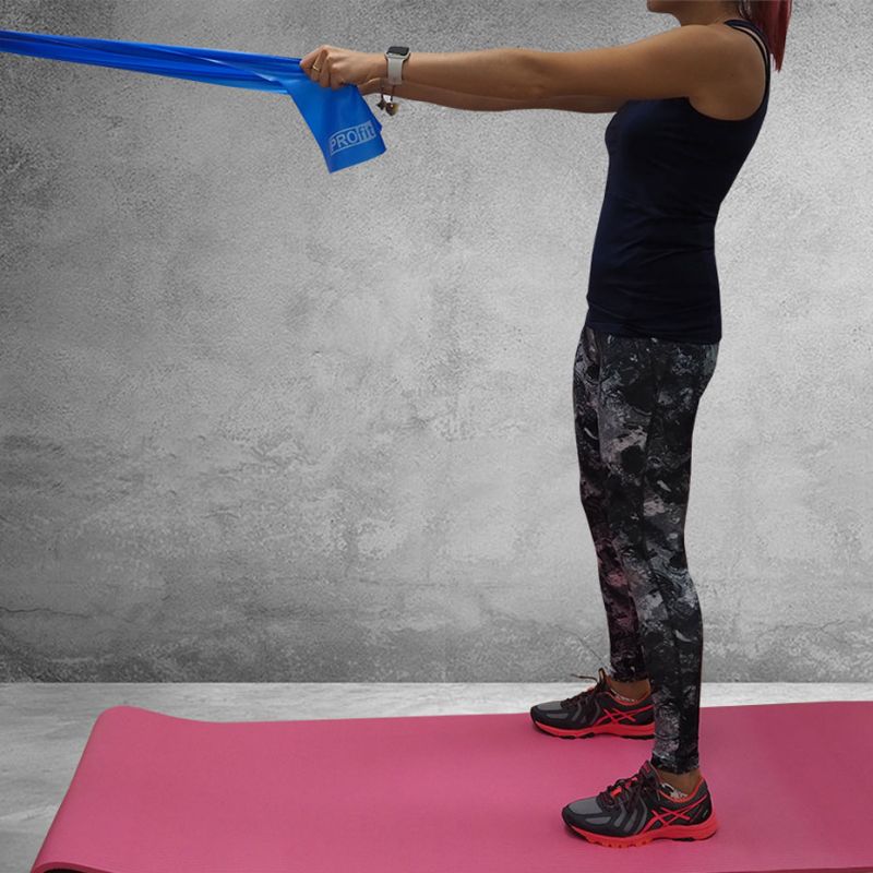 PROfit FITNESS LONG MEDIUM GUMA 200x15x0.45cm blue DK 2227 Edzőfelszerelés