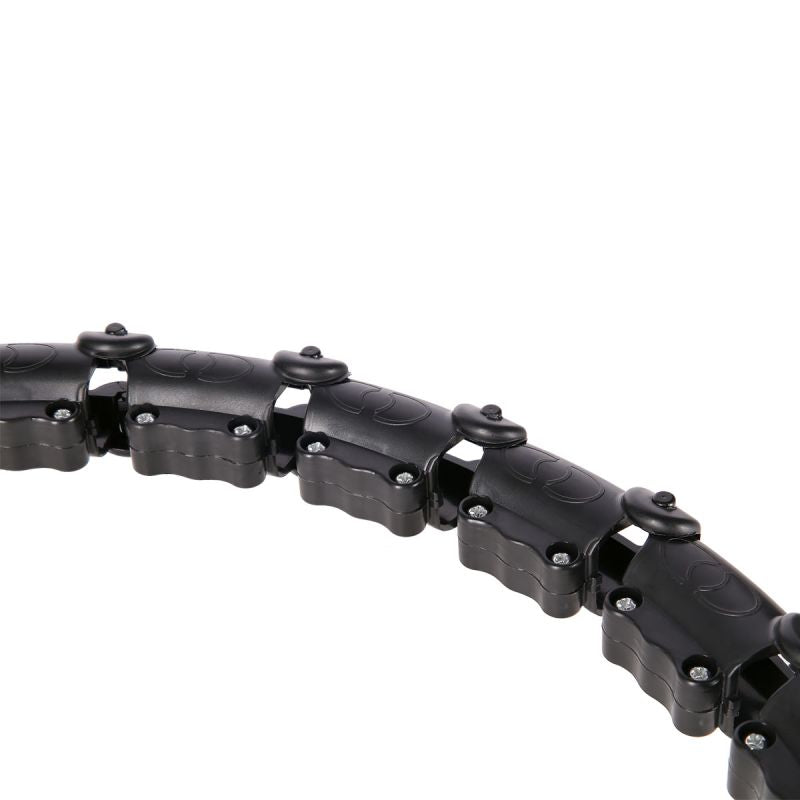 HMS Hula Hop Set HHW11 BLACK with studs and weight + BR163 BLACK PLUS SIZE belt fekete kiegészítő 17-44-634
