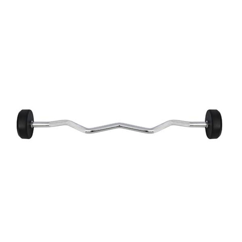 HMS Rubber-coated barbell/curl bar 20 kg GSL-20 fekete súlyzó 17-58-023