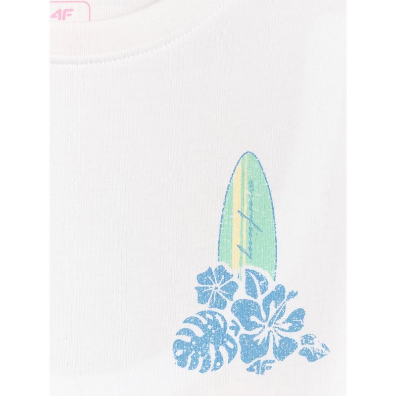 4F Girls' loose T-shirt with print 158/164 ruházat 4FJRSS26TTSHF3980-11S