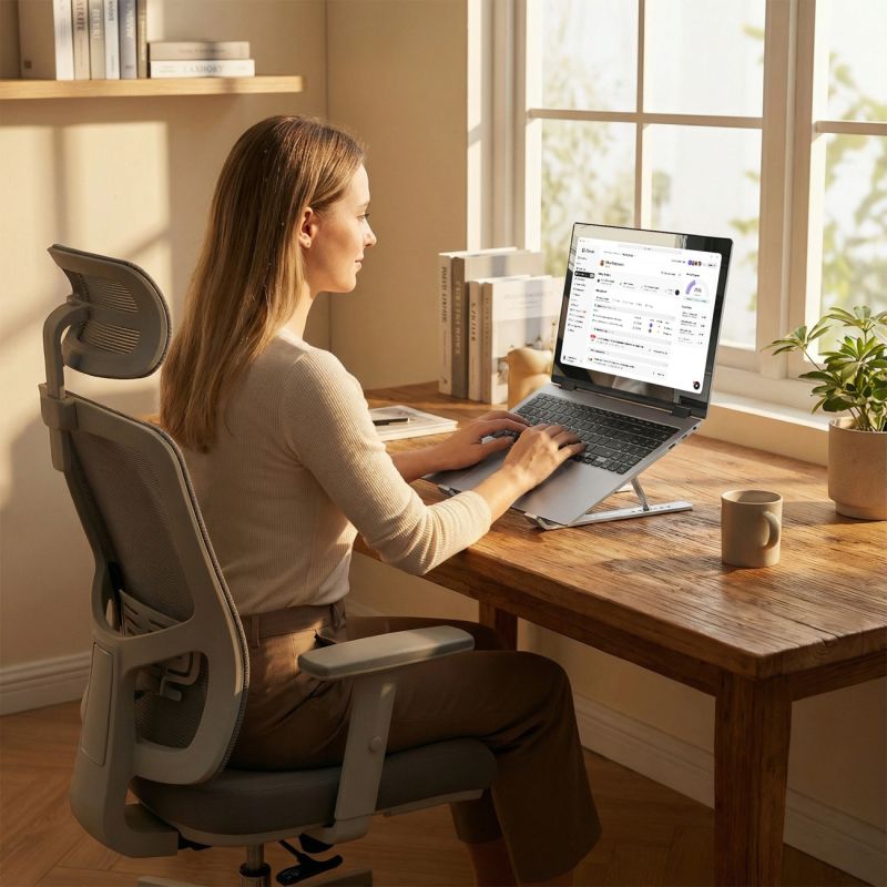 Wozinsky WDCX-X8S Foldable Adjustable Laptop Stand - Silver szürke phones and accessories