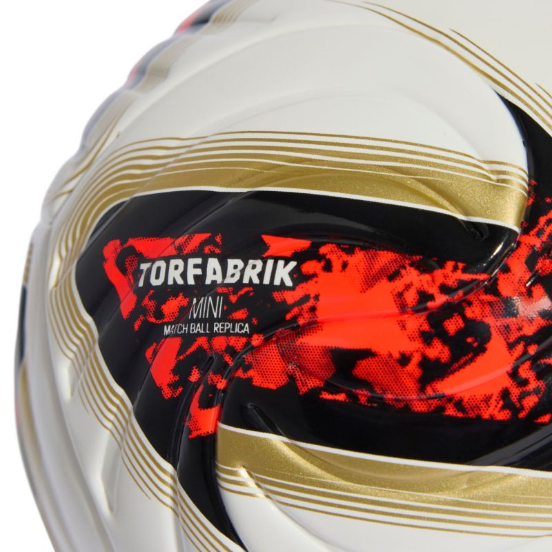Adidas Football Bundesliga 26/27 Torfabrik Mini white-orange-gold arany labda
