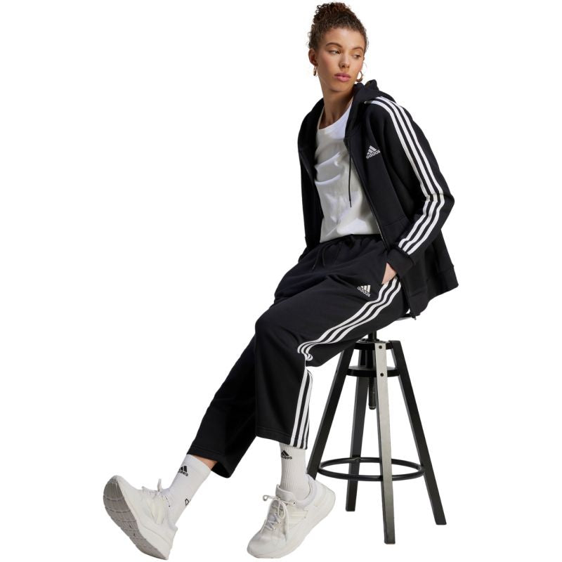 adidas Essentials 3-Stripes Open Hem Fleece W HZ5748 pants Polár pulóver