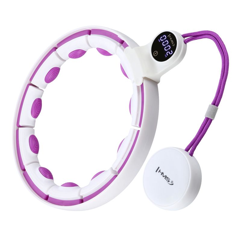 HMS Hhm17 Hula Hop White/Violet With Magnets And Weight + Counter fehér edzéssegítő 17-44-588
