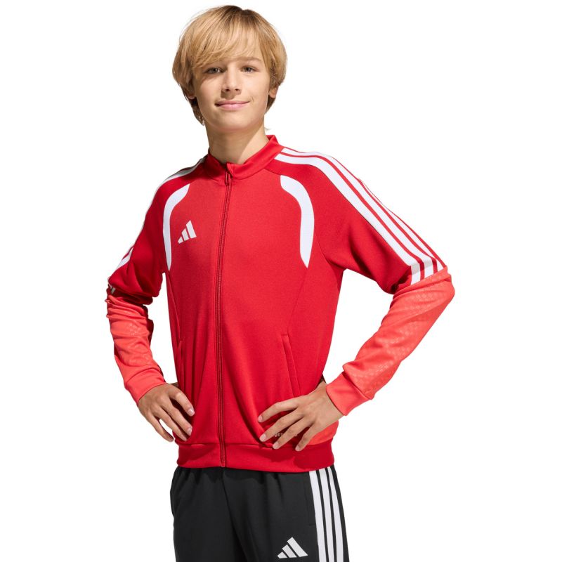 adidas Tiro 26 Competition Training kids' sweatshirt KA7710 piros kapucnis pulóver