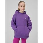 Girls' loose sweatshirt with hood 4F