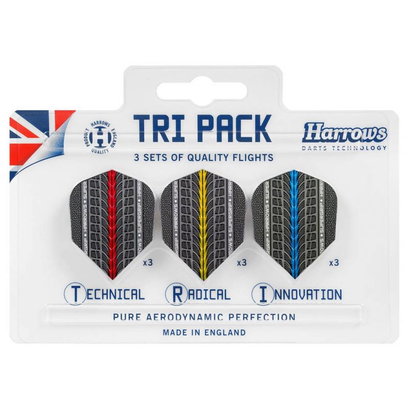 Harrows Tri Pack Supergrip 3x3 Feathers Hs-tnk-000013294