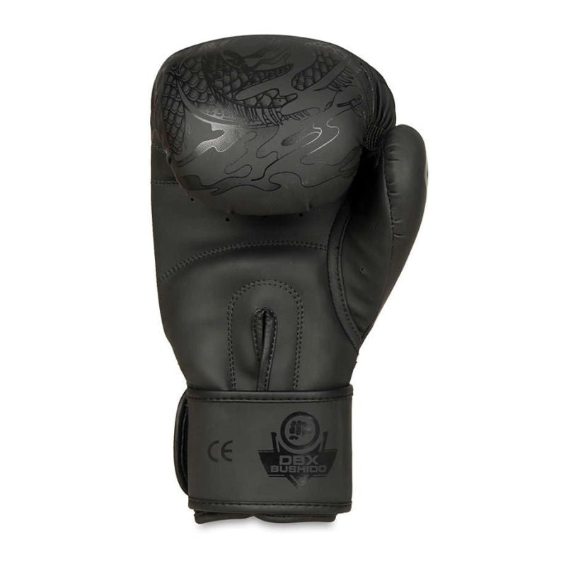 DBX Bushido 8oz Boxing Gloves - Black Dragon - Valor Series fekete kesztyű