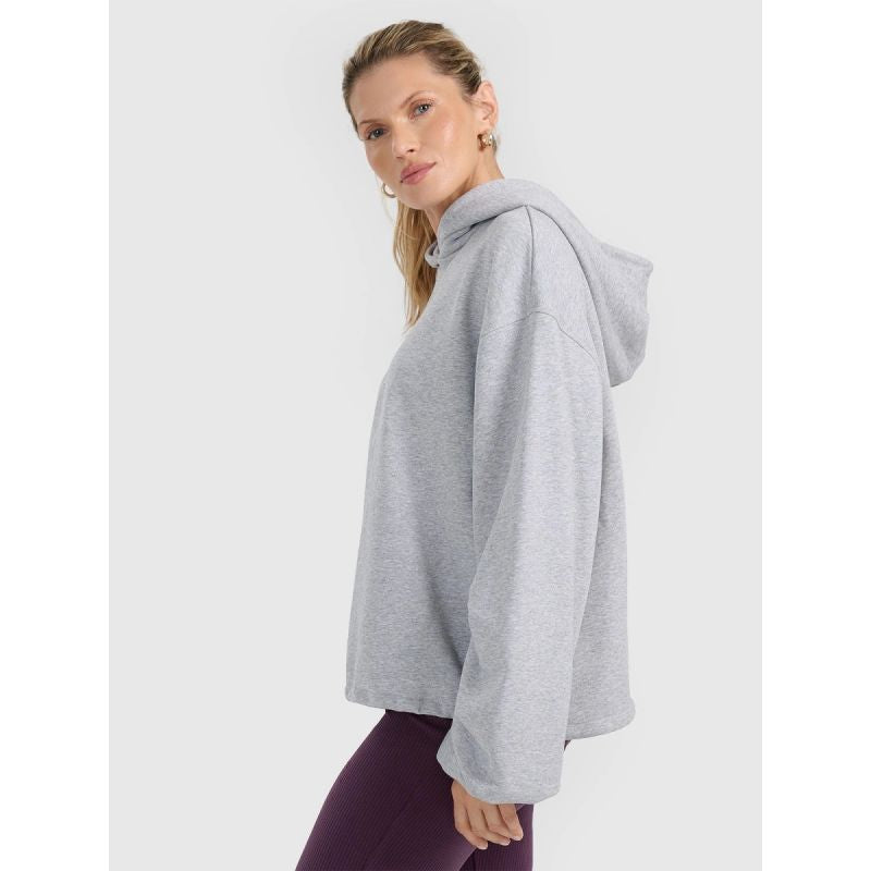 4f Women's sweatshirt with hood, open, 4FRAW25TSWSF2462-26M General