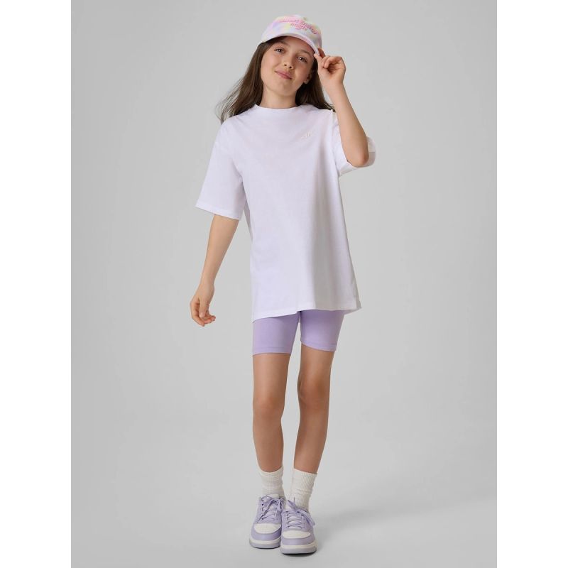 4F Girls' loose plain T-shirt 158/164 ruházat 4FJRSS26TTSHF3984-11S