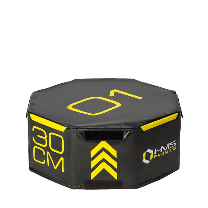 HMS Set of three Premium octagonal plyometric boxes fekete papucs 17-62-109