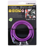Dunlop spiral bicycle lock, code 0.6x120 cm lila kiegészítő 1042688