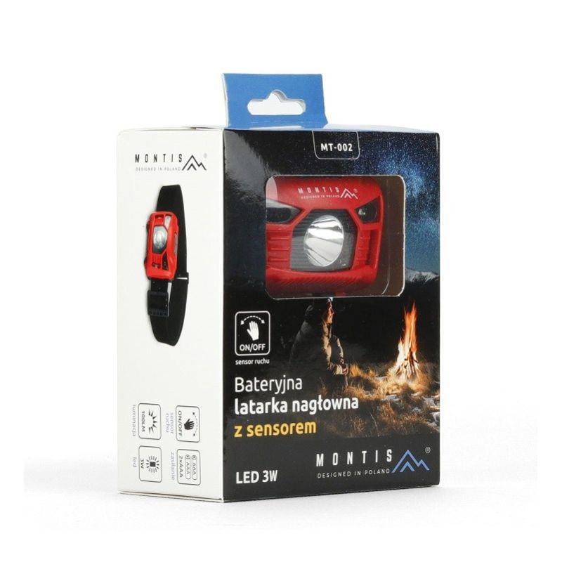 Montis Battery-Operated Led Headlamp With "Wave" Sensor