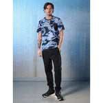 4F Men's regular printed T-shirt ruházat 4FRSS26TTSHM3656-90A