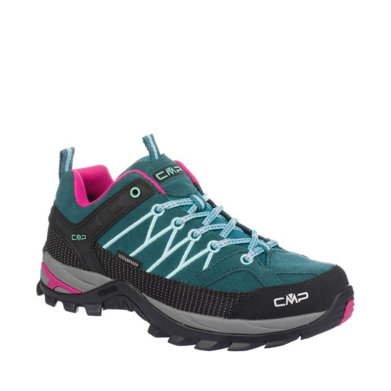 CMP Rigel Low WP women's trekking turquoise türkiz cipő