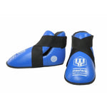 MASTERS FIGHT EQUIPMENT OSK-1 leather foot protectors (WAKO APPROVED) piros védőfelszerelés 03041-02M