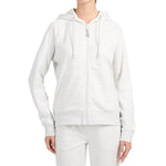 Women's sweatshirt 4F F2535 cool light melange 4FWMM00TSWSF2535 27M szürke kapucnis pulóver