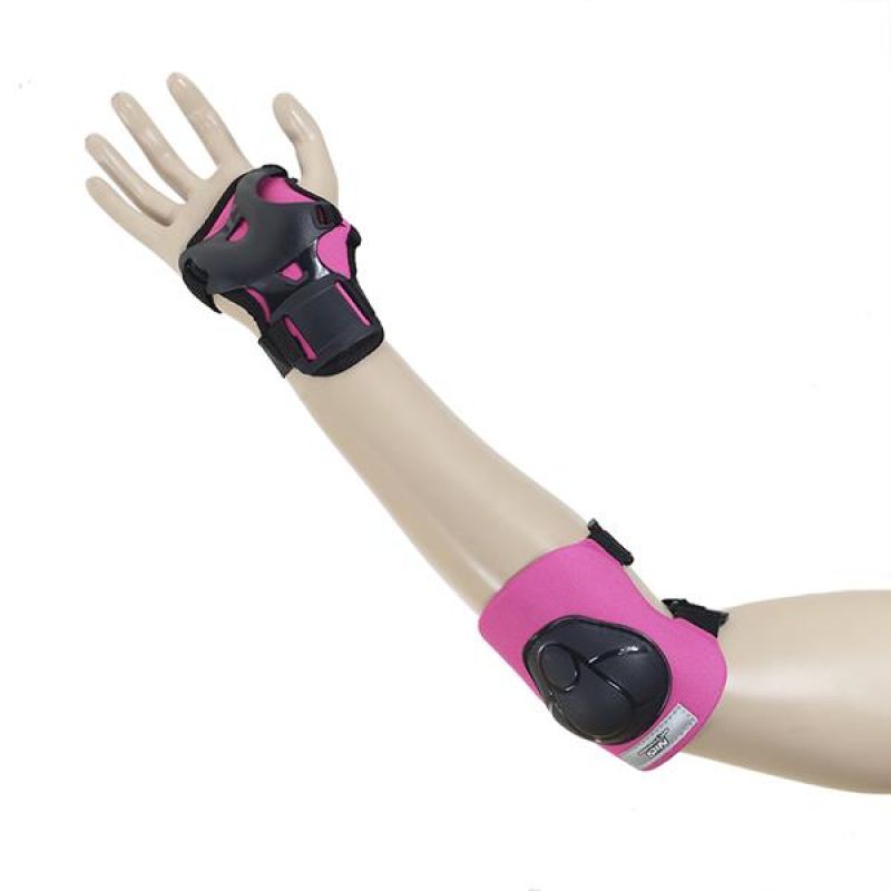 Nils Extreme Protectors Set Black and Pink H210 Size fekete protectors and knee pads, sets