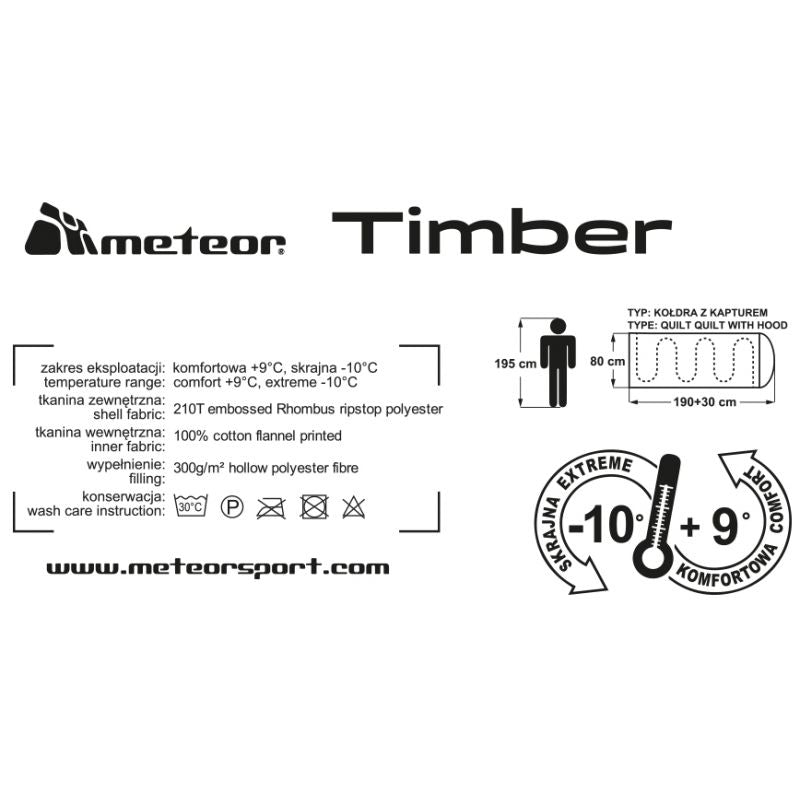 Meteor Timber Sleeping Bag uniw tourist equipment, sleeping bags 81151