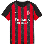 Puma AC Milan Home Jersey Replica Kids T-Shirt Black and Red 779965 128 cm póló