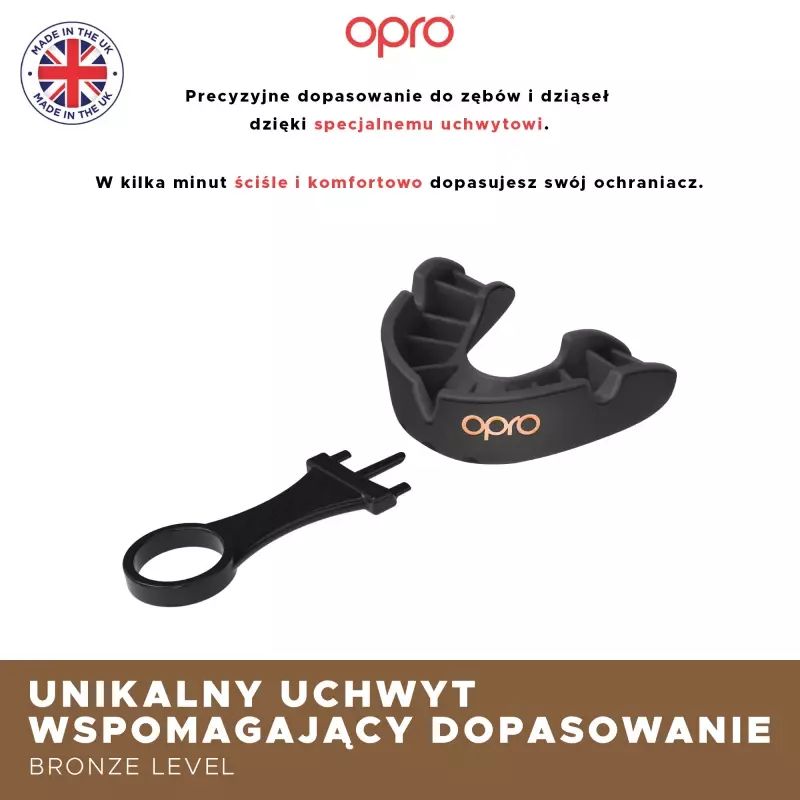 Inny Opro UFC Bronze GEN2 Mouthguard 1234_stm Black Védőfelszerelés