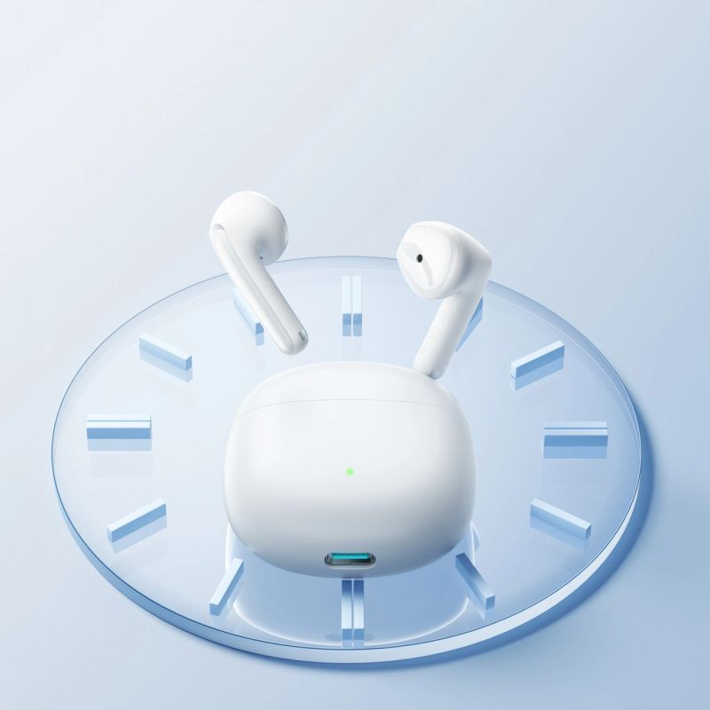 head Joyroom JR-FB1 Funpods Bluetooth 6.0 In-Ear TWS Wireless Headphones with AI Functions - White fehér headsets