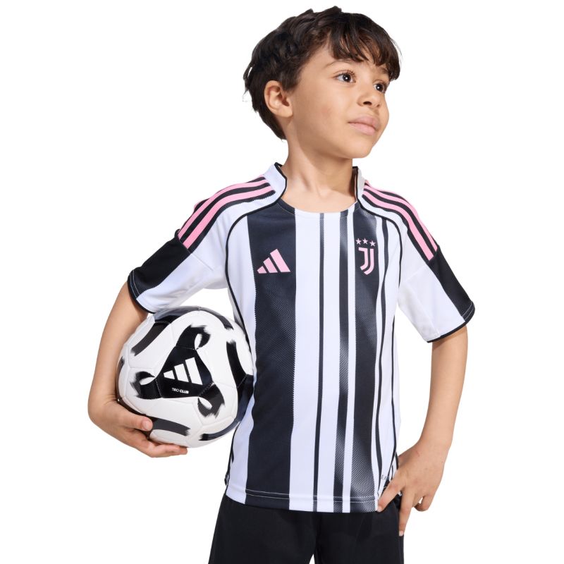 adidas Juventus 25/26 Home Kids' Kit White and Black JN5220
