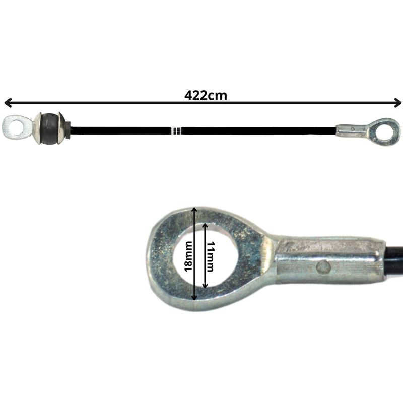 Enero Pro Atlas Rope 422cm Eyelet Steel Eyelet Rubber Bumper fekete védőfelszerelés GSP-1078823