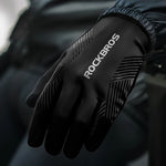 Rockbros cycling gloves spring/summer/autumn, full, size: XXL - black czarny \ xxl kesztyű