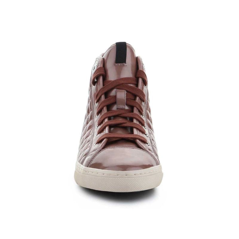 Geox D N.Club A - Metal.Synt.Pat. W D4258A-000HI-C8014 barna utcai cipő