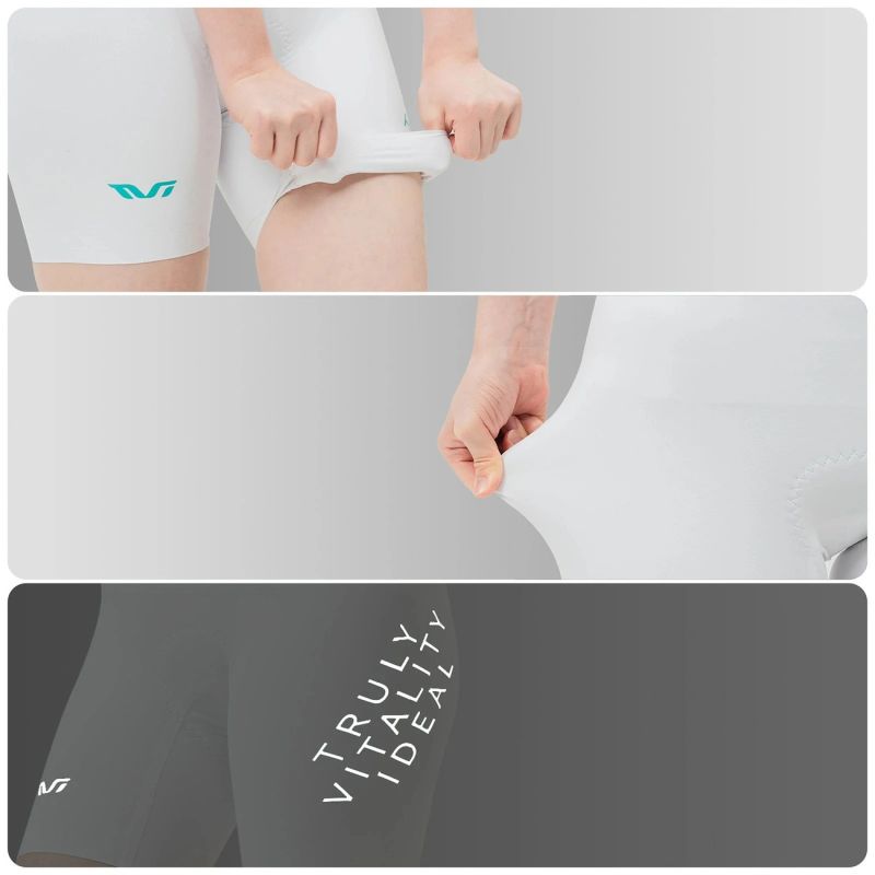Rockbros TVI Women's Cycling with Bib and Pad Size L - White l \ biały rövidnadrág 20210017008-211707