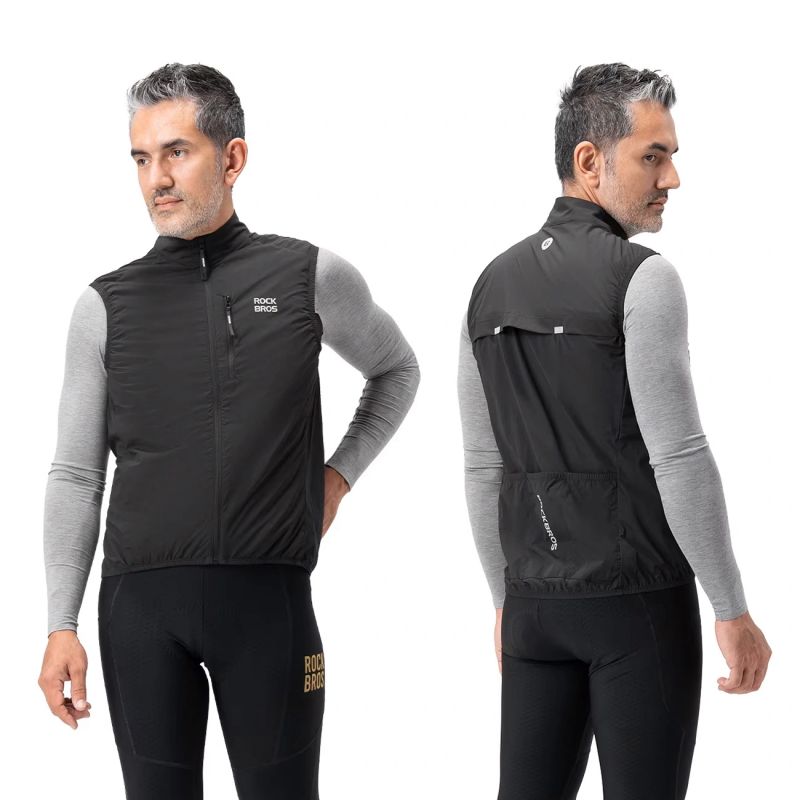 Rockbros MJ012 thermal vest size - black fekete vests