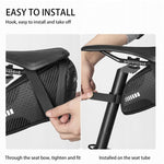 Rockbros C29-BK waterproof bicycle under the saddle - black fekete táska