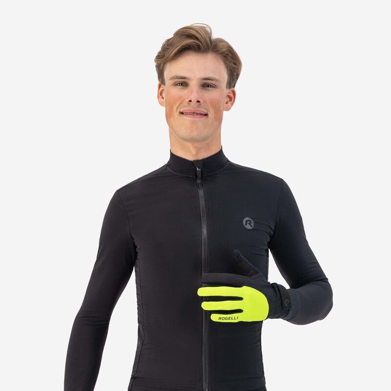 Rogelli CORE II winter gloves black-fluorescent fekete kesztyű