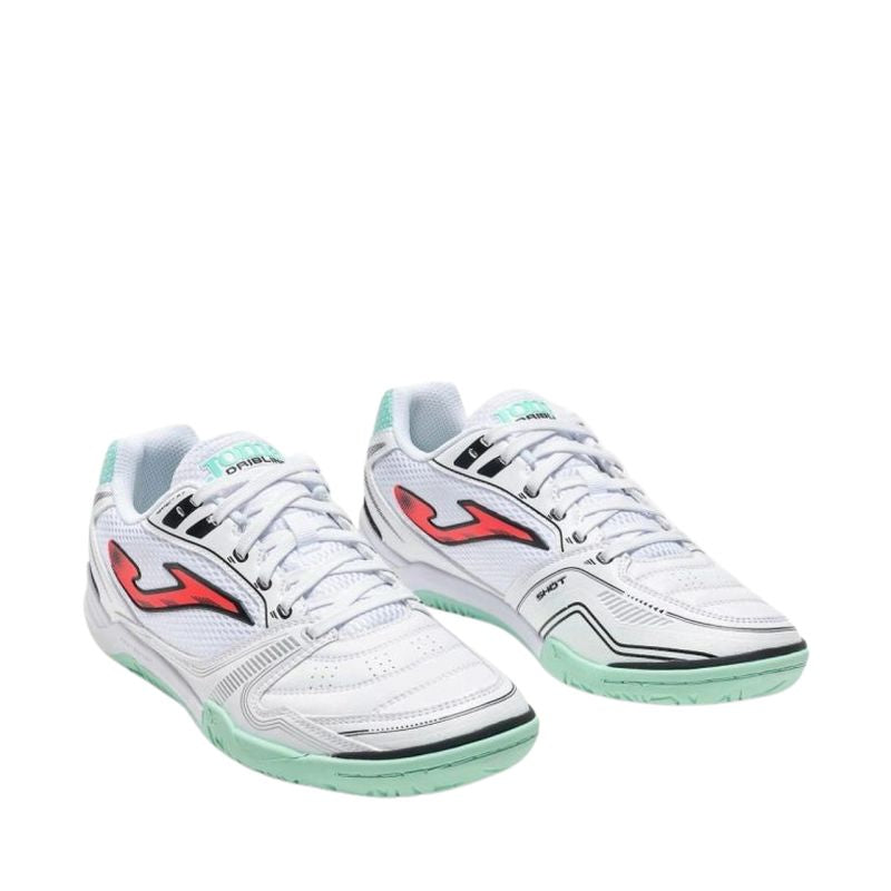 Joma Dribling Indoor 2632 white and turquoise DRIS2632IN football boots türkiz teremcipő