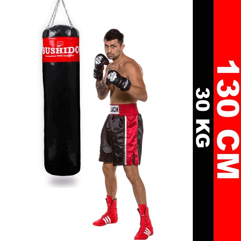 DBX Bushido Punching bag - 130 Red - 130 cm / 30 kg piros punching bags