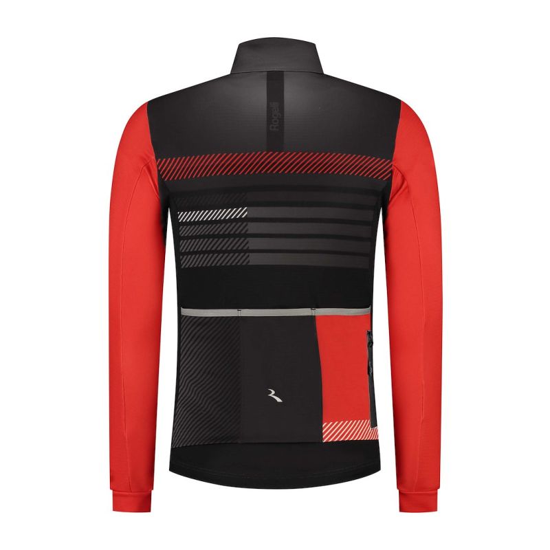 Rogelli STRYDE long sleeve shirt black and 2XL piros kiegészítő SIRC1010006.600.2XL