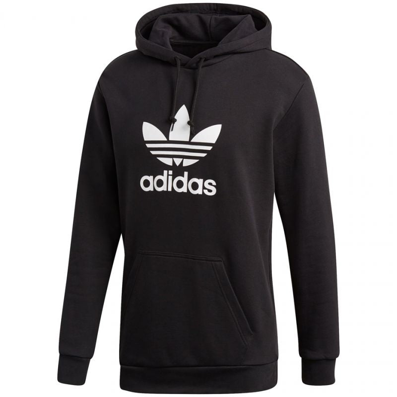 Adidas Trefoil Hoodie M DT7964 sweatshirt fekete kapucnis pulóver
