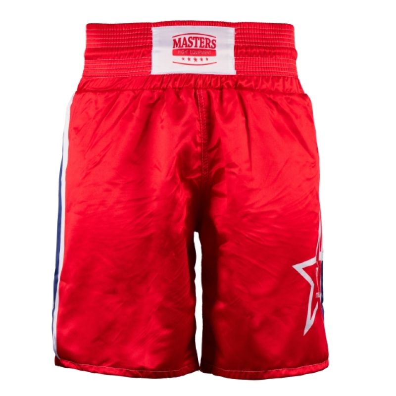 MASTERS FIGHT EQUIPMENT MASTERS SUPERSTAR boxing piros rövidnadrág 04006-S02-M
