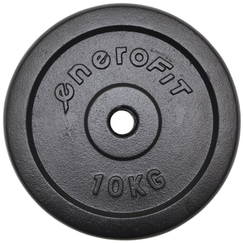 Enero BLACK CAST IRON WEIGHT 10KG FIT Ø26.5 1 pc. fekete weight, strength training equipment, training equipment