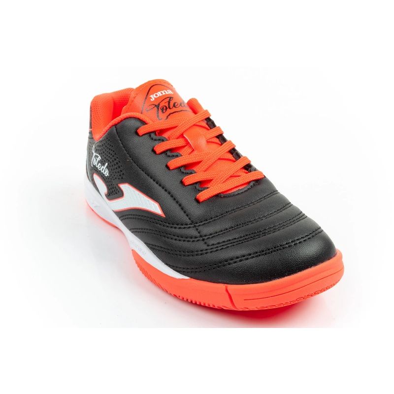 Joma Toledo JR 2601 indoor football boots for kids, fekete focicipő