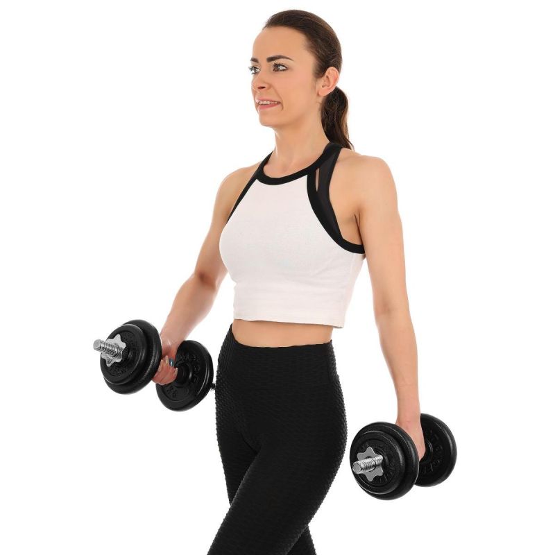 Enero CAST IRON DUMBBELL 15 KG (2x7.5 KG) FIT CASE dumbbell, strength training equipment, training equipment