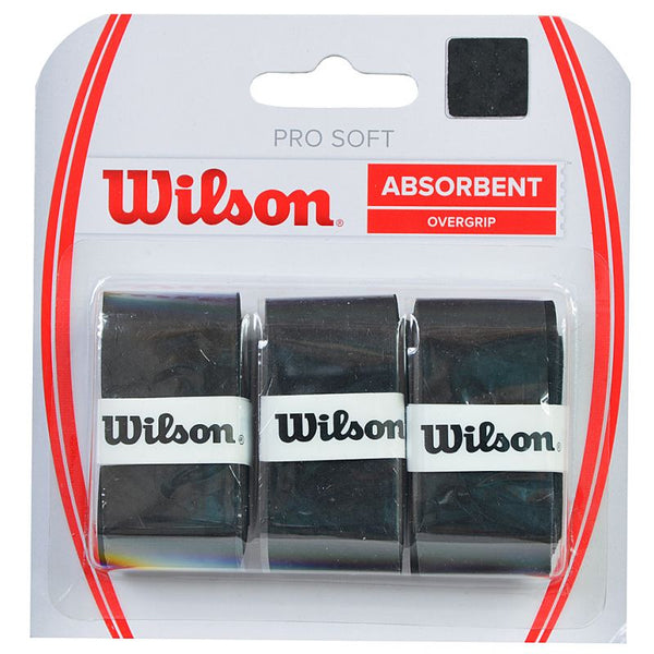 Wilson Pro Soft Absorbent Overgrip Black /3pcs/ /WRZ4040 Ütőfelszerelés
