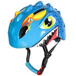 Wozinsky Children's Bicycle Helmet, Dragon Pattern, Lightweight, S - Blue niebieski védőfelszerelés HT-006N-199810