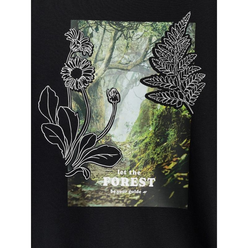 4F Women's loose sweatshirt without hood ruházat 4FRSS26TSWSF2837-20S