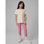 Regular plain girls' T-shirt 4F 4FJRSS26TTSHF3554-12S shirts
