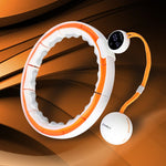 HMS Hhm21 Hula Hop White/Orange With Magnets, Tpe Protection And Weight + Counter narancssárga edzéssegítő 17-44-597