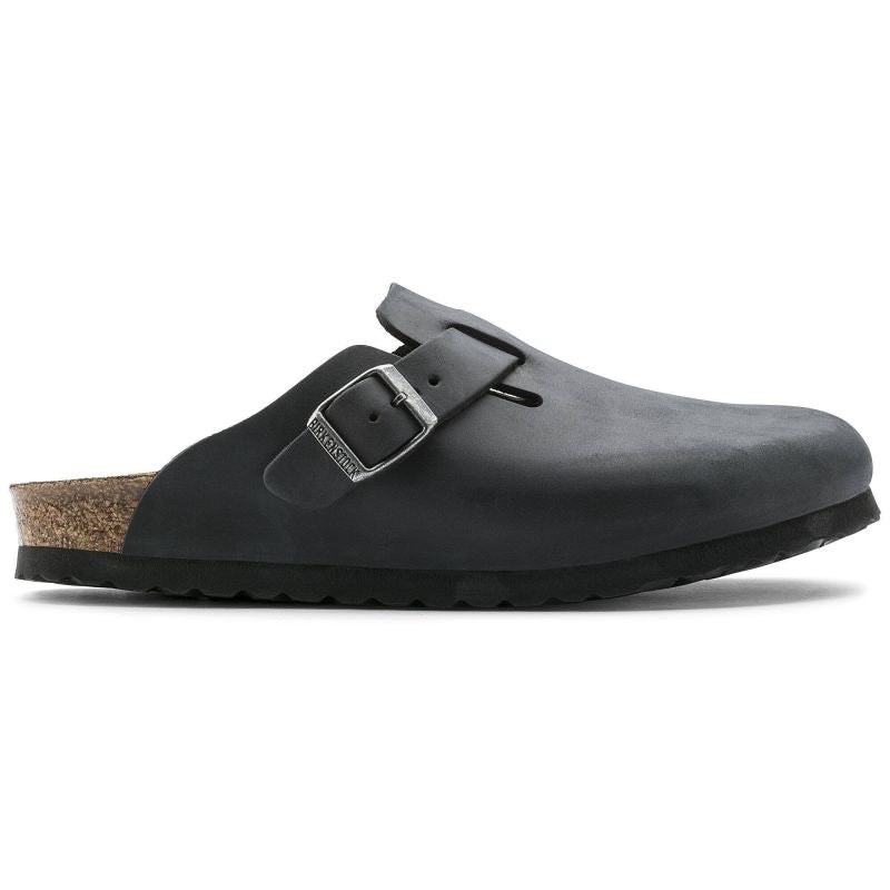 Birkenstock Boston Black women's/men's clogs, oiled leather, narrow slippers (0059463) Kiegészítő
